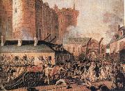 unknow artist bastiljens fall den 14 juli 1789 samtida malning Sweden oil painting artist